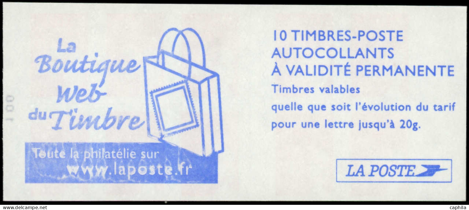 ** FRANCE - Carnets - 3419-C6a, Carnet Complet, Carré Noir: Luquet Rouge - Autres & Non Classés