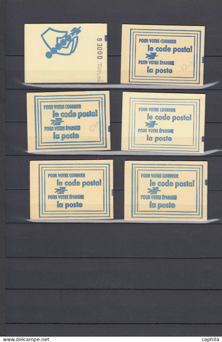 ** FRANCE - Carnets - Carnets de codes postaux Acep 1/57, collection de 60 carnets différents dont "03 Saint Denis", cla
