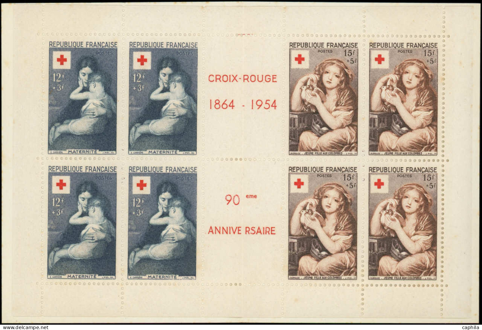 ** FRANCE - Carnets Croix Rouge - 2003, Carnet 1954 - Red Cross