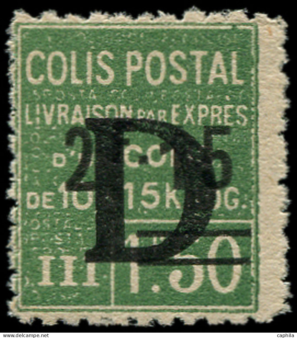 ** FRANCE - Colis Postaux - 139, Surchargé "D": 2.15f. S. 1.50f. Vert - Mint/Hinged
