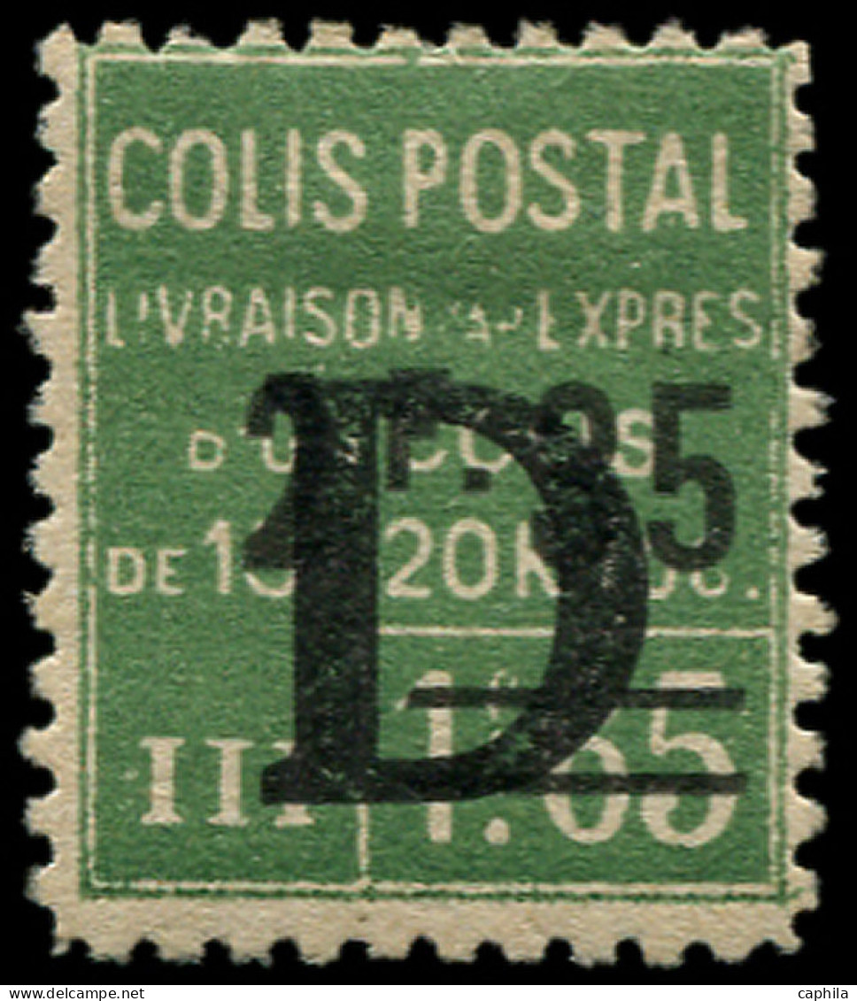 * FRANCE - Colis Postaux - 141, Fond De Sureté Absent, Signé Calves: 2.35f. S. 1.65f. Vert - Neufs