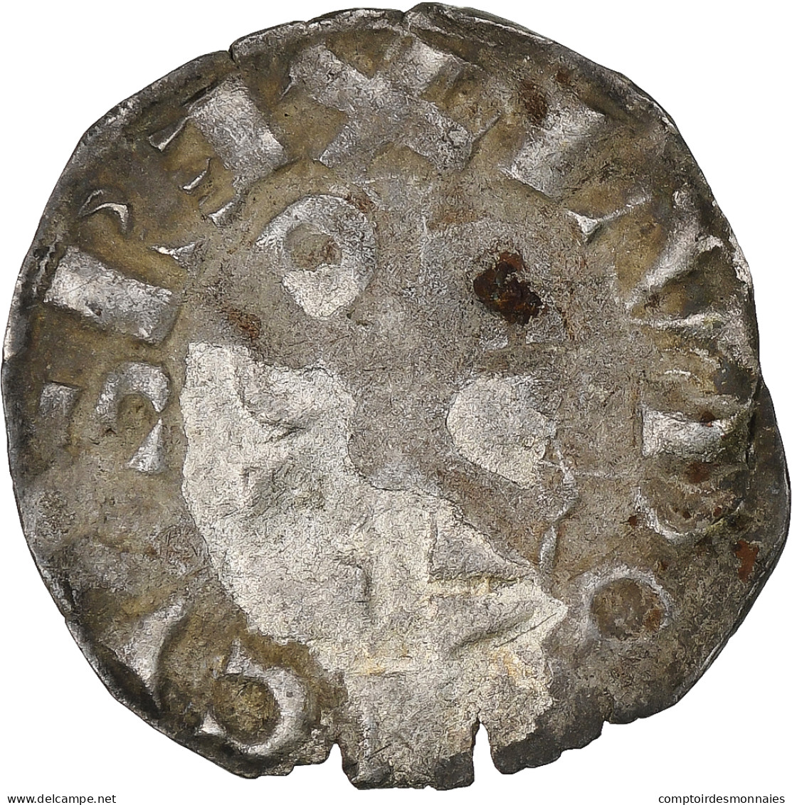 France, Louis VII, Denier, 1137-1180, Paris, Billon, TB, Duplessy:146 - 1137-1180 Lodewijk VIIde Jongere