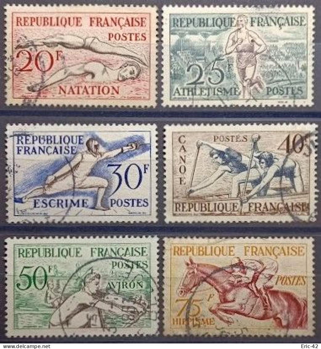FRANCE N°960 à 965 Jeux Olympiques D’Helsinki. (USED) - Gebraucht