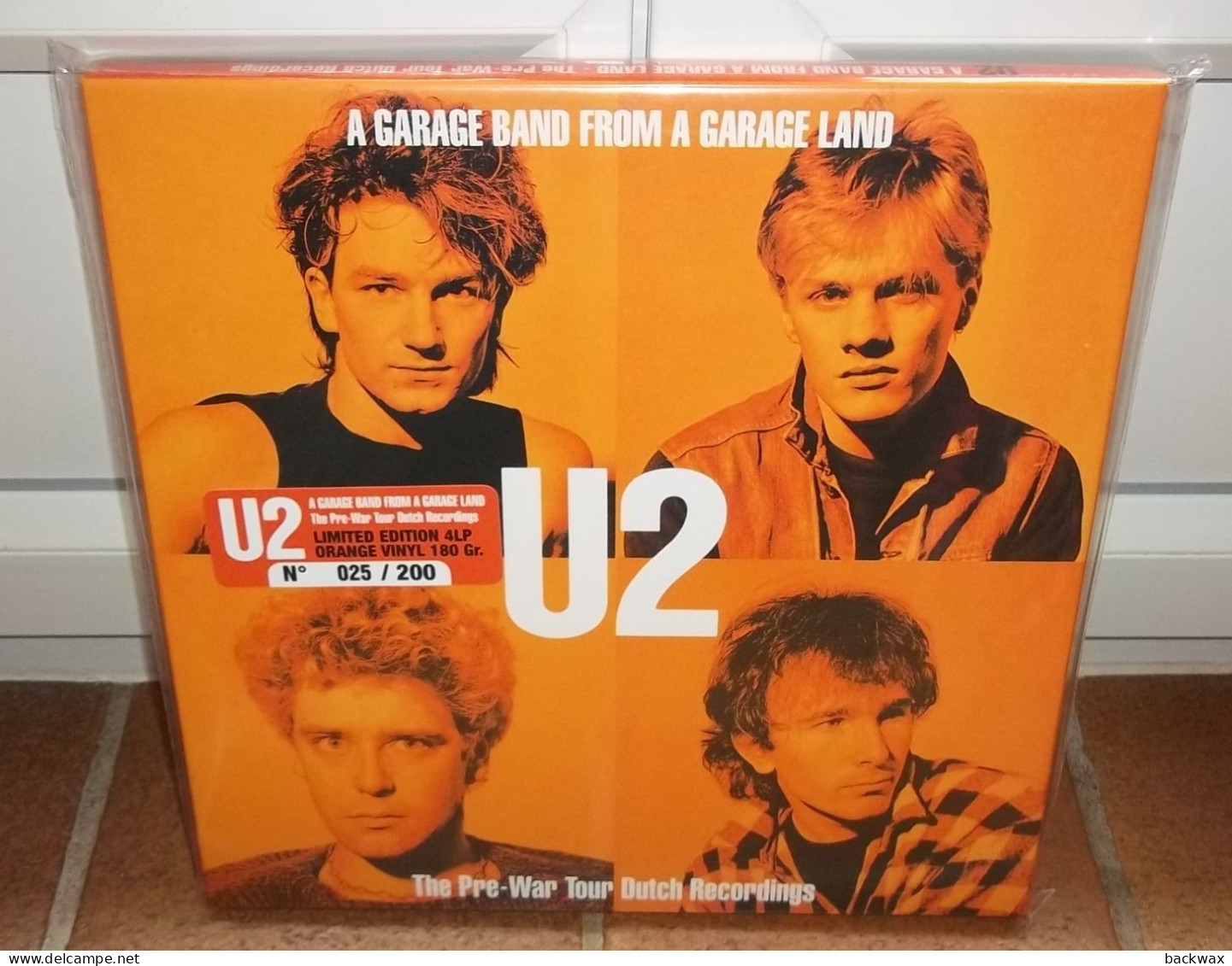 RARE U2 A Garage Band From A Garage Land Live Netherlands 1982 Coffret 4 LP Lim. 200 Ex - Rock