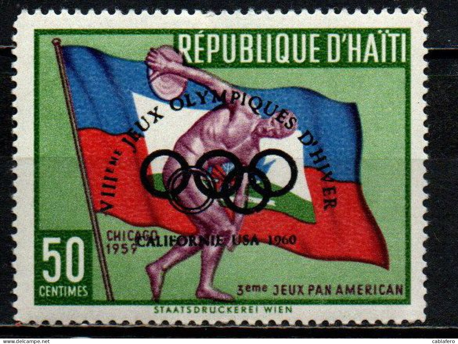 HAITI - 1960 - 8th Olympic Winter Games, Squaw Valley, - MNH - Haïti