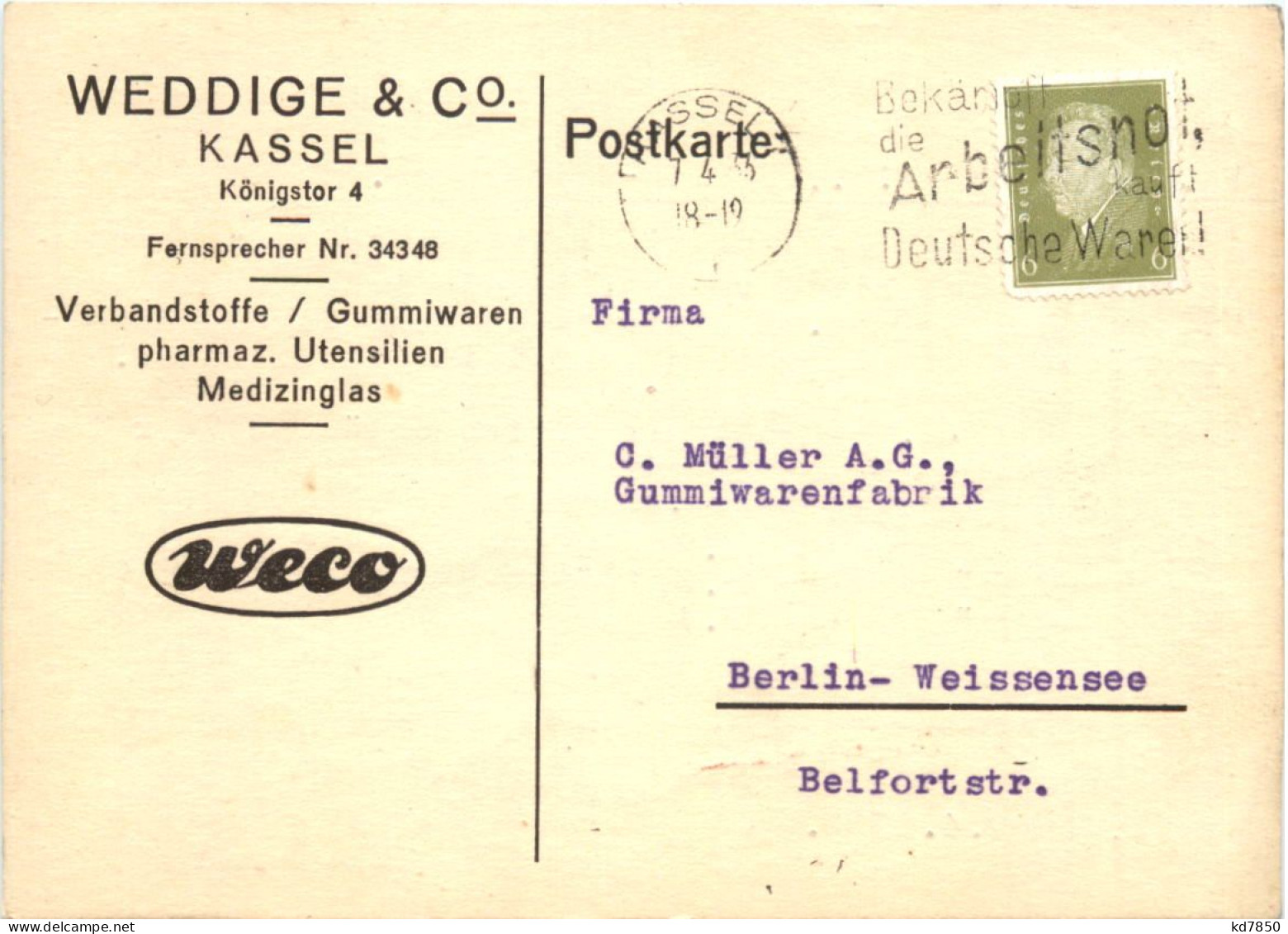 Kassel - Weddige & Co. - Kassel