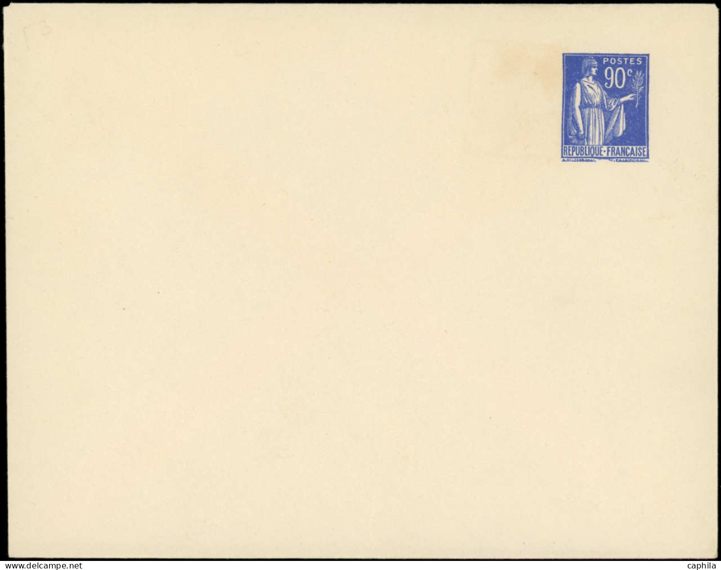N FRANCE - Entiers Postaux - 368 E1, Enveloppe 90c. Bleu Paix - Autres & Non Classés