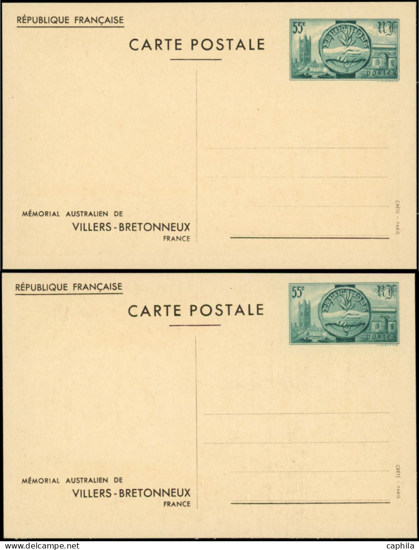 N FRANCE - Entiers Postaux - 400 CP 1/2, 2 Séries Complètes De 5 Cartes Illustrées Dans Leur Pochette - Sonstige & Ohne Zuordnung