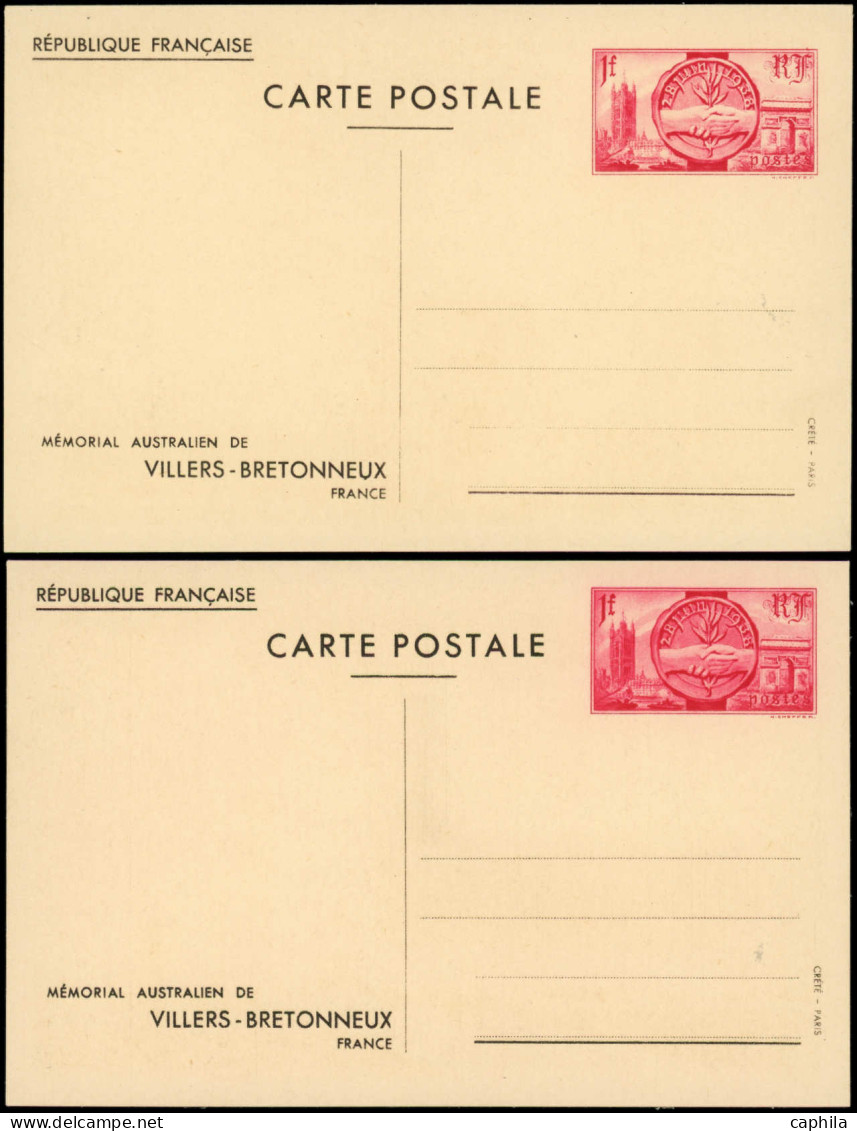 N FRANCE - Entiers Postaux - 400 CP 1/2, 2 séries complètes de 5 cartes illustrées dans leur pochette