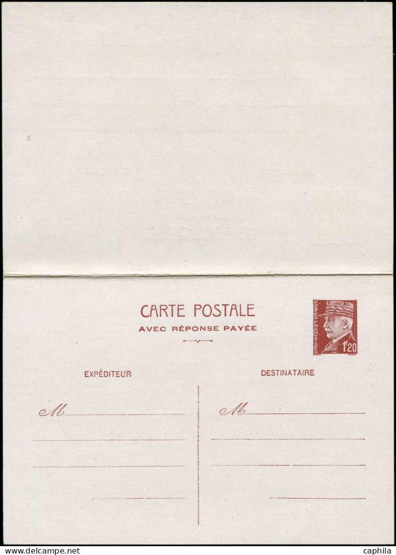 N FRANCE - Entiers Postaux - 515 CP2 + CPRP1, 2 Cartes Postales: 1.50f. Pétain - Sonstige & Ohne Zuordnung