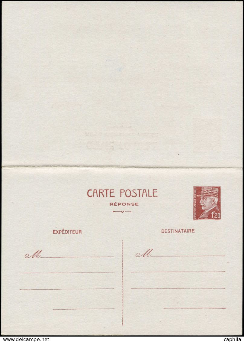 N FRANCE - Entiers Postaux - 515 CP2 + CPRP1, 2 Cartes Postales: 1.50f. Pétain - Autres & Non Classés