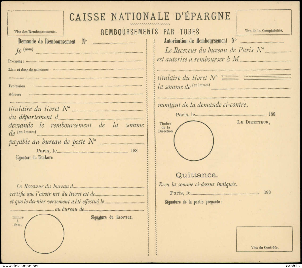 N FRANCE - Entiers Postaux - 2780, Cp Avec Réponse Caisse D'Epargne 30c + 30c. Noir Chaplain, Date 188 (Storch B 27) - Autres & Non Classés