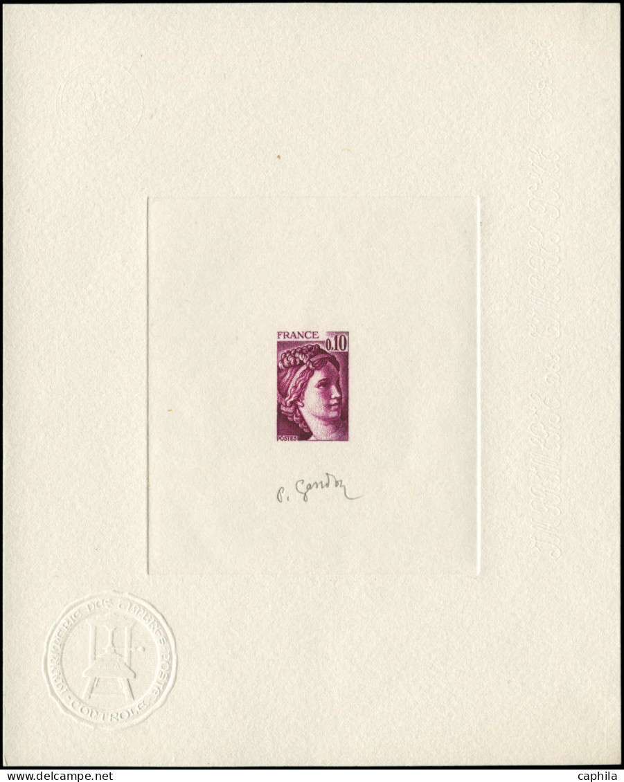 EPA FRANCE - Epreuves D'Artiste - 1965, épreuve D'artiste En Violet-brun, Signée Gandon: 0.10 Sabine - Artist Proofs