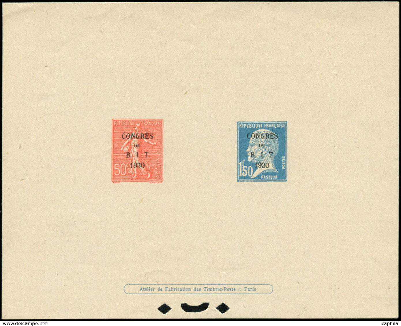 EPL FRANCE - Epreuves De Luxe - 264/65, épreuve Collective (tirage 25): Congrès B.I.T - Unused Stamps