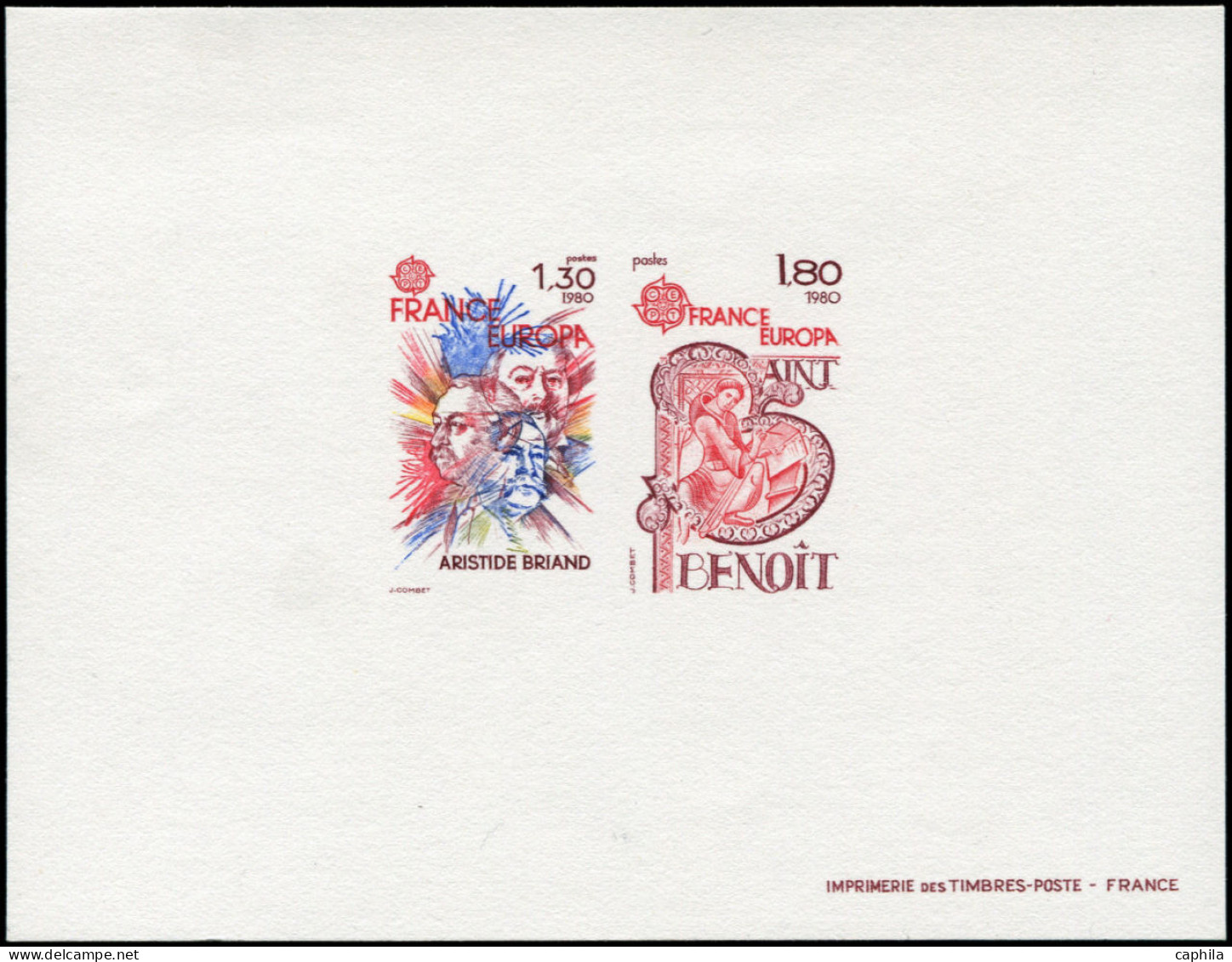 EPL FRANCE - Epreuves De Luxe - 2085/86, épreuve Collective: Europa 1980 - Unused Stamps