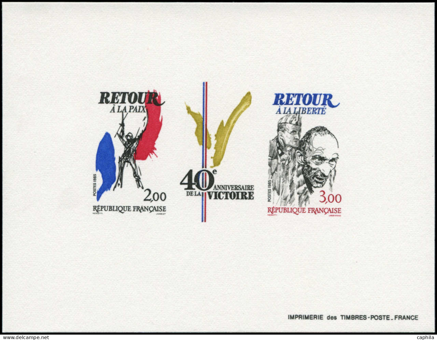 EPL FRANCE - Epreuves De Luxe - 2369A, épreuve Collective: 40ème An. De La Victoire - Unused Stamps
