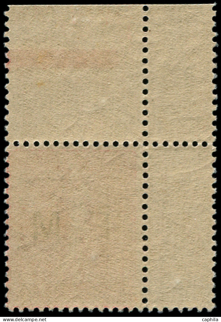 ** FRANCE - Franchise - 4, Coin De Feuille: 10c. Semeuse Rose - Military Postage Stamps