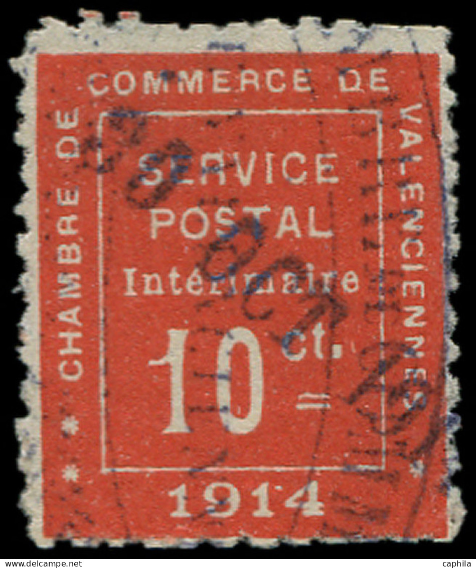 O FRANCE - Guerre - 1, Signé Calves: Valenciennes - War Stamps