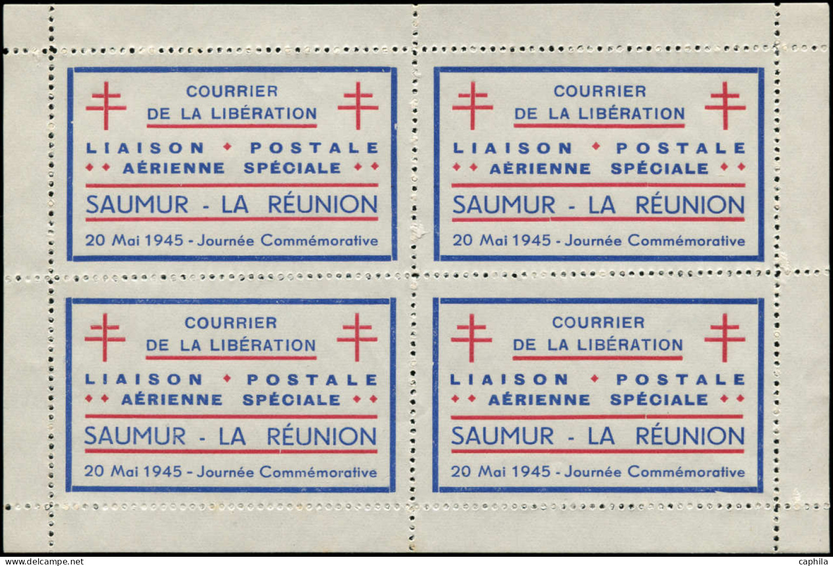 (*) FRANCE - Libération (N° Et Cote Mayer) - Saumur 1, Feuillet De 4 - Liberation