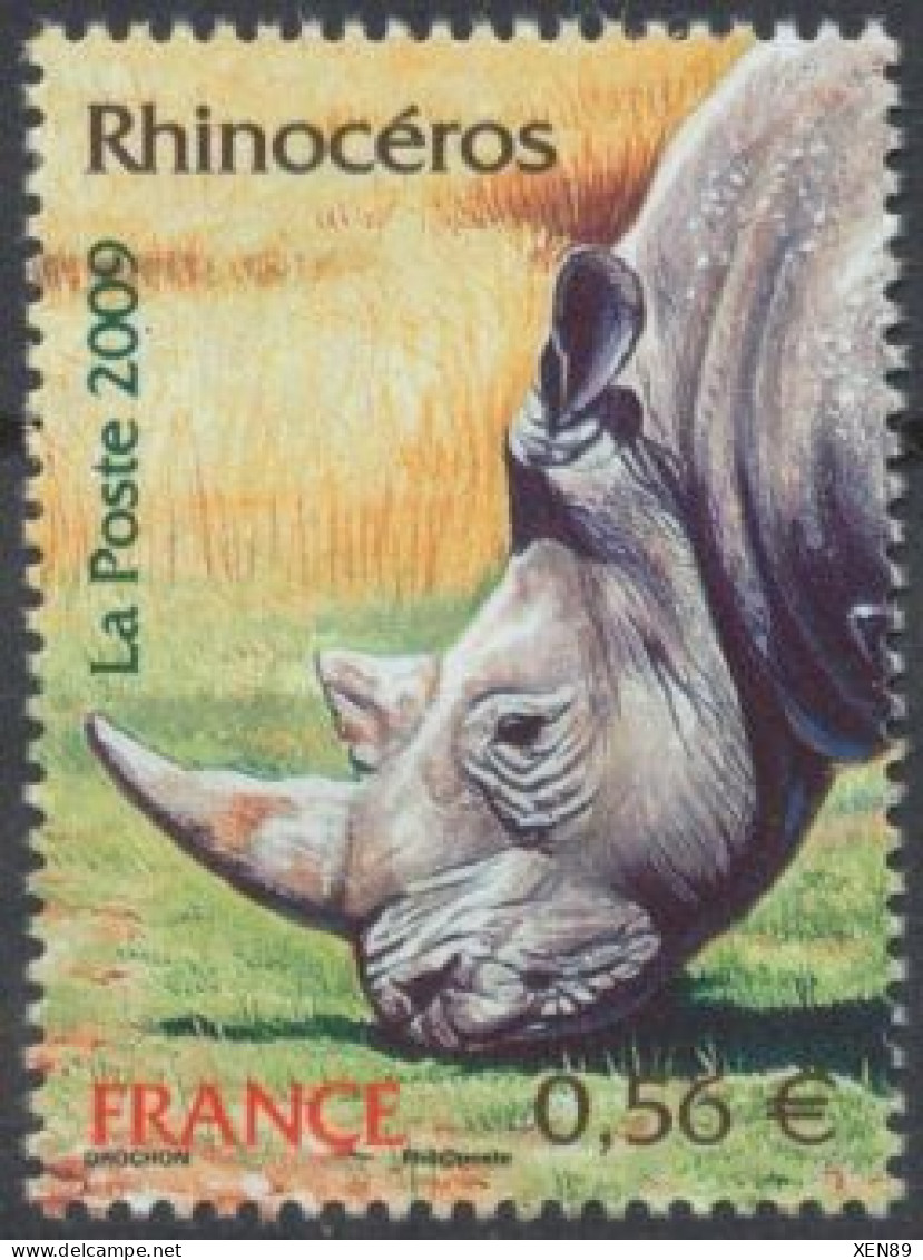 2009 - 4373 - Série Nature (XXIII) - Animaux Disparus Ou Menacés D'extinction - Rhinocéros - Unused Stamps