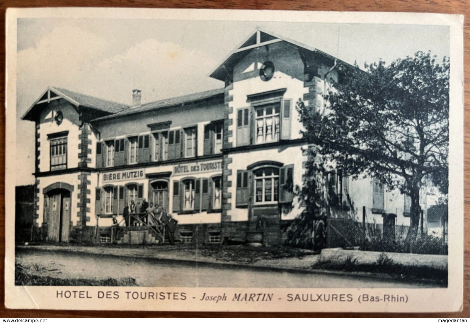 Saulxures - Hôtel Des Touristes - Joseph Martin - Bière Mutzig - Enseigne Publicité Brasserie - Jul. Manias Strasbourg - Autres & Non Classés