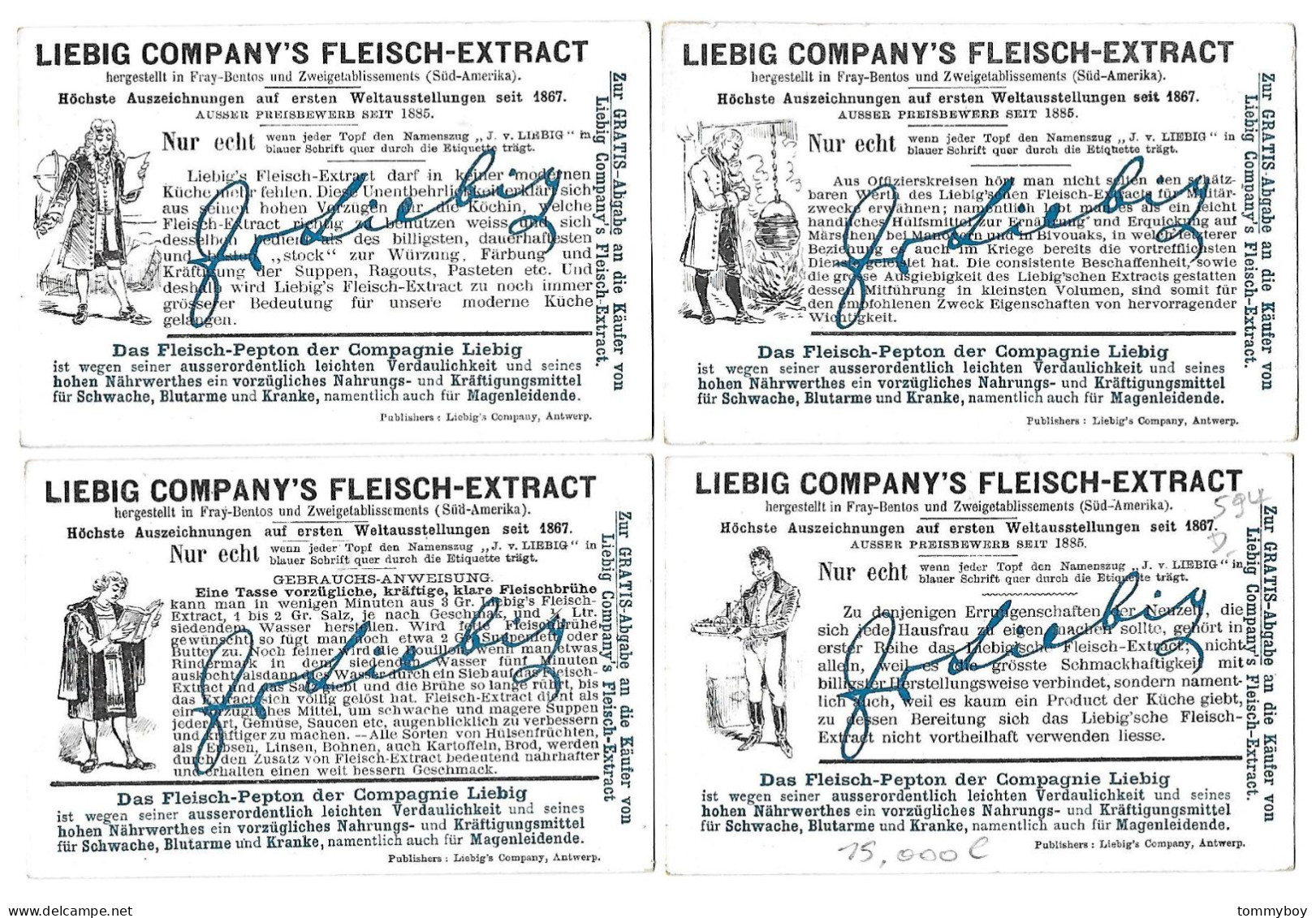 S 594, Liebig 6 Cards, Gelehrte Und Erfinder (GERMAN) (ref B13) - Liebig