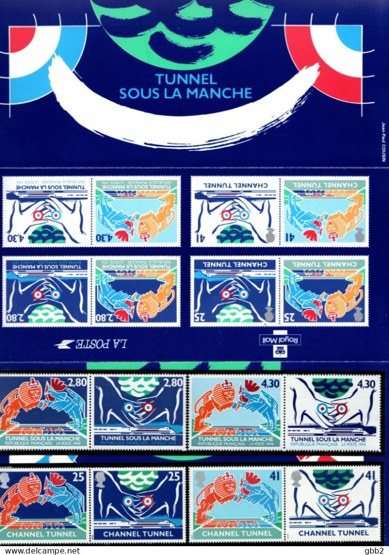 FRANCE - Emissions Communes "France - Grande Bretagne" Tunnel Sous La Manche N° 10. - Unused Stamps