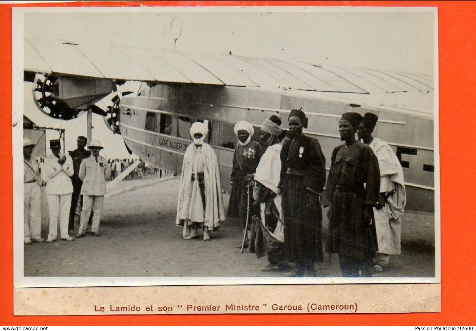 CAMEROUN : Le Lamido Et Son" Premier Ministre " Garoua (cameroun) (avion) (non écrite, Photo) - Cameroun
