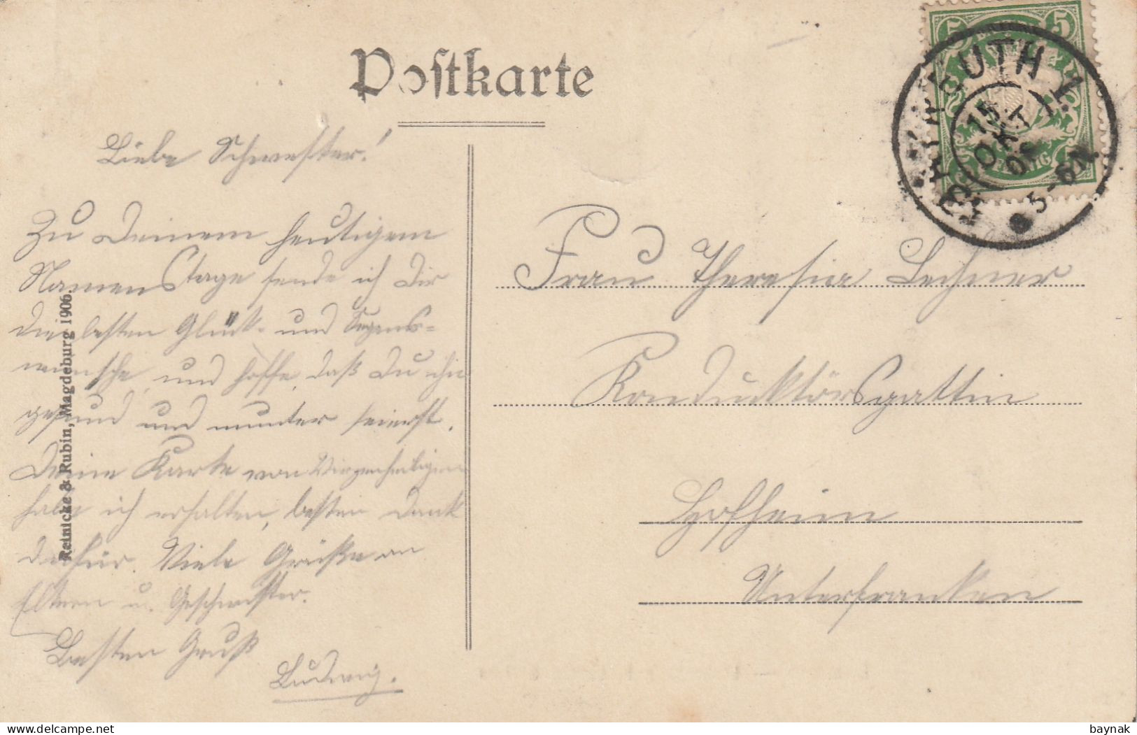 DE468   --   BAYREUTH   --  EREMITAGE  --  LAUBENGANG B. OBEREN SCHLOSS   --  1906 - Bayreuth