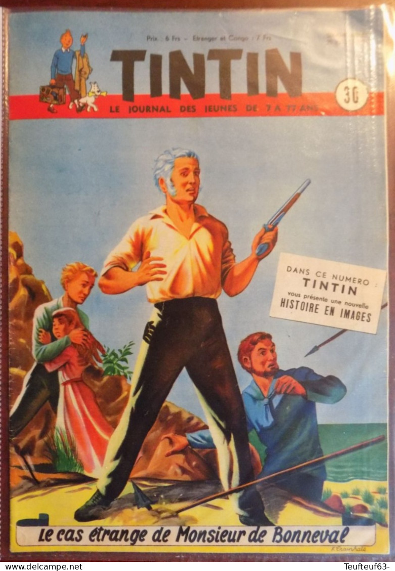 Tintin N° 30-1951 Couv. Craenhals - Tintin