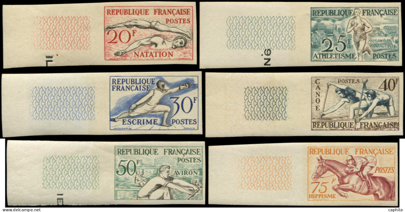 ** FRANCE - Non Dentelés - 960/65, Bdf: Série Hippisme (Spink) - Non Classés