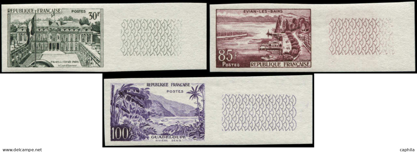 ** FRANCE - Non Dentelés - 1192/94, Complet: Série Touristique (Spink) - Unused Stamps