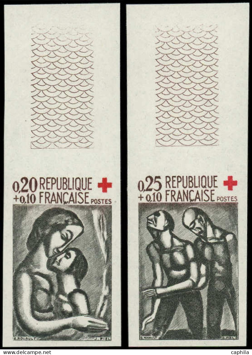 ** FRANCE - Non Dentelés - 1323/24, Bdf: Croix Rouge 1961 - Ohne Zuordnung