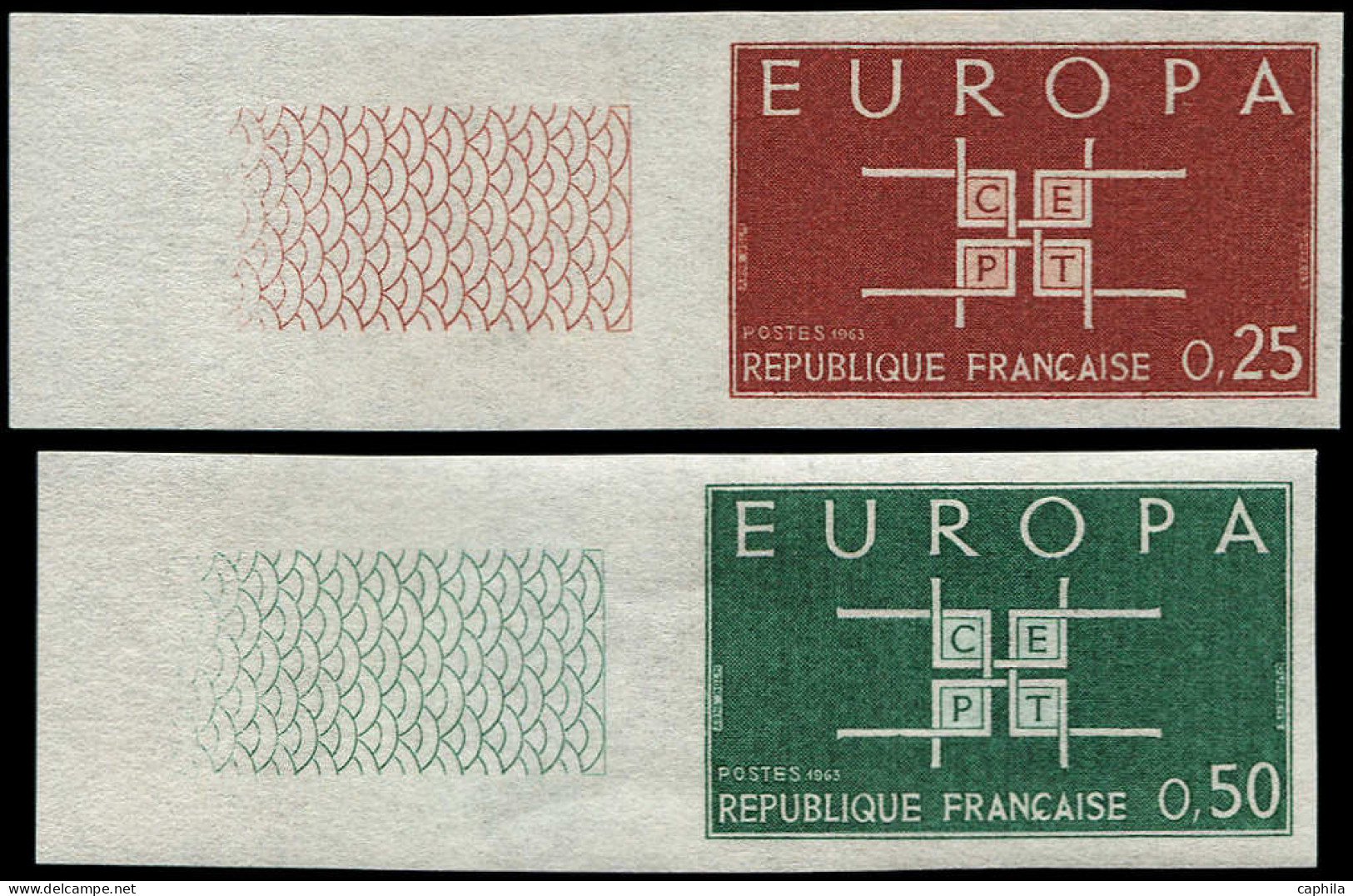 ** FRANCE - Non Dentelés - 1396/97, Bdf: Europa 1963 - Ungebraucht