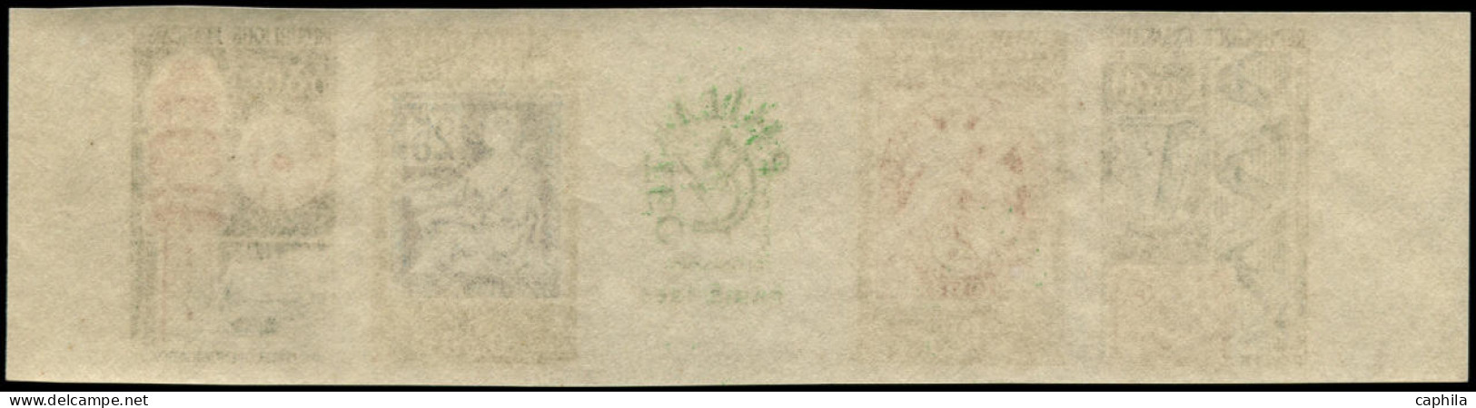 ** FRANCE - Non Dentelés - 1417Aa, Bande Complète: Expo Philatec - Unused Stamps