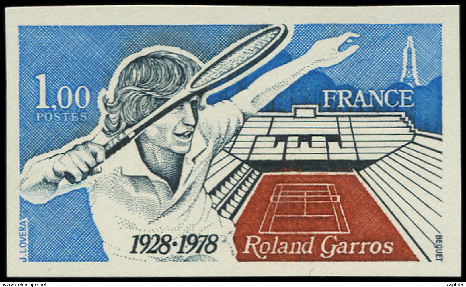 ** FRANCE - Non Dentelés - 2012b, 1.00f. Tennis à Rolland Garros - Ohne Zuordnung