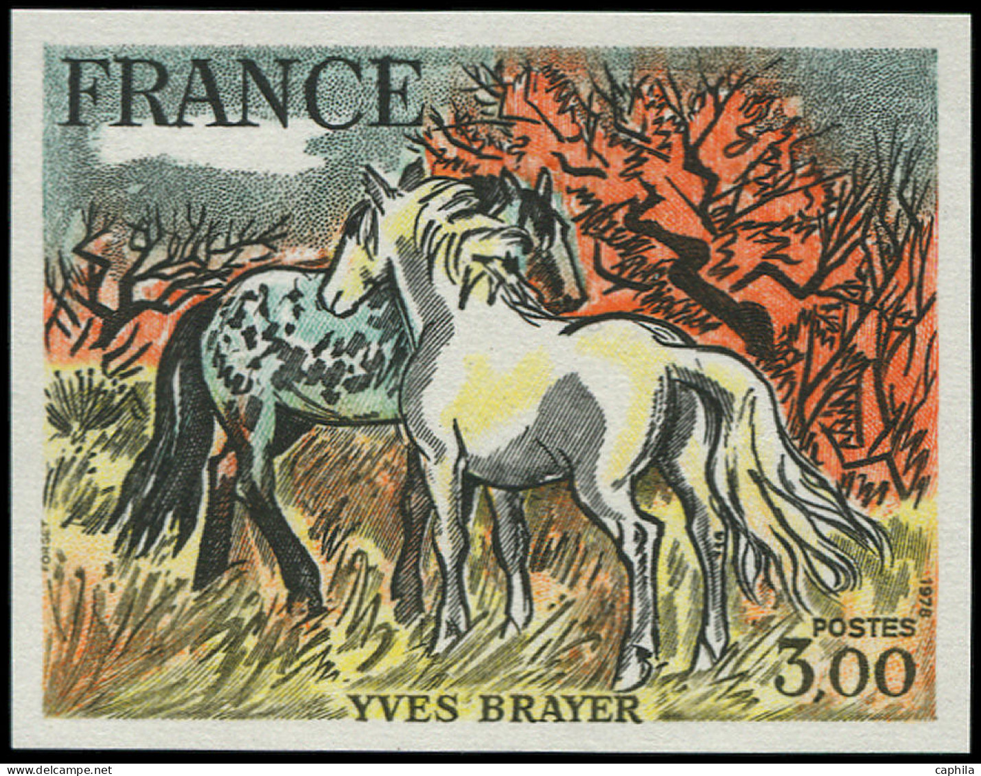 ** FRANCE - Non Dentelés - 2026a, 3.00f. Chevaux De Brayer - Ohne Zuordnung