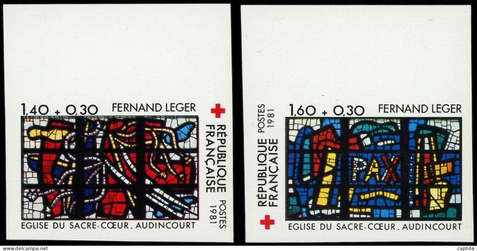 ** FRANCE - Non Dentelés - 2175/76, Bdf: Croix Rouge 1981 - Ohne Zuordnung