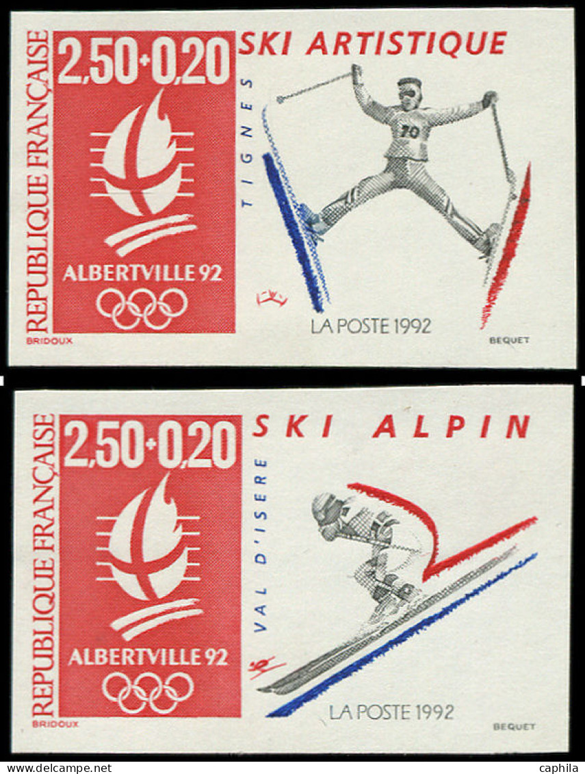 ** FRANCE - Non Dentelés - 2709/10, Jeux Olympiques D'Albertville 1992 - Non Classés