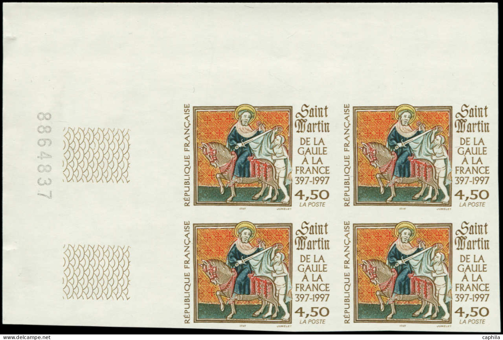 ** FRANCE - Non Dentelés - 3078a, Bloc De 4 Cdf (50 Exemplaires Connus): Saint Martin - Unclassified