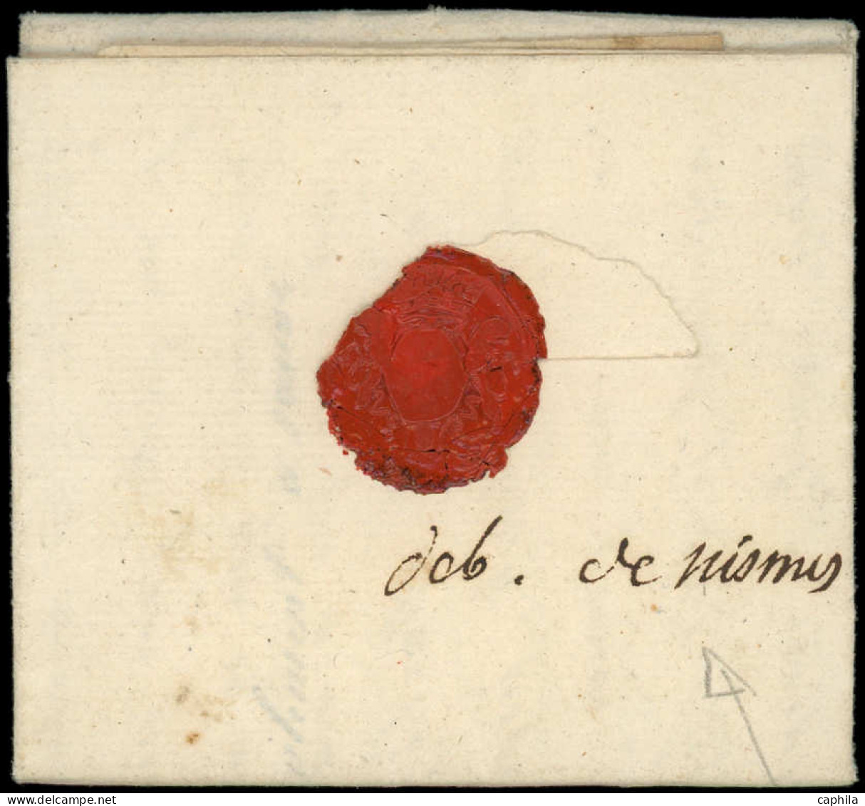 LET FRANCE - Oblitérations - MP Manuscrite "Deb. De Nismes", Lettre De Sauve De 1784 - Other & Unclassified