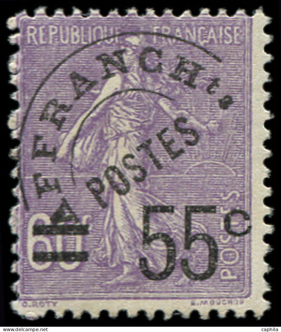 ** FRANCE - Préoblitérés - 47, 55 S. 60c. Semeuse Violet - 1893-1947