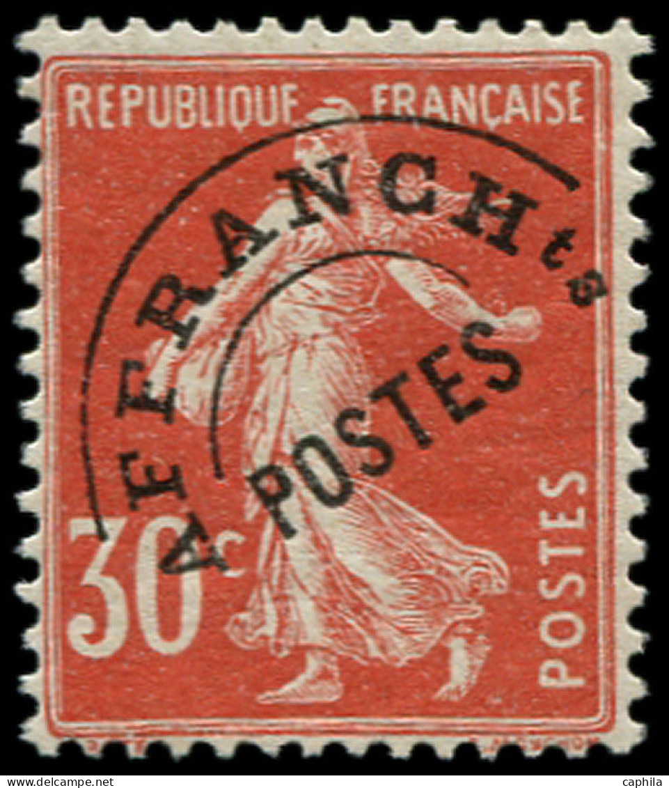 ** FRANCE - Préoblitérés - 58, 30c. Semeuse Rouge - 1893-1947
