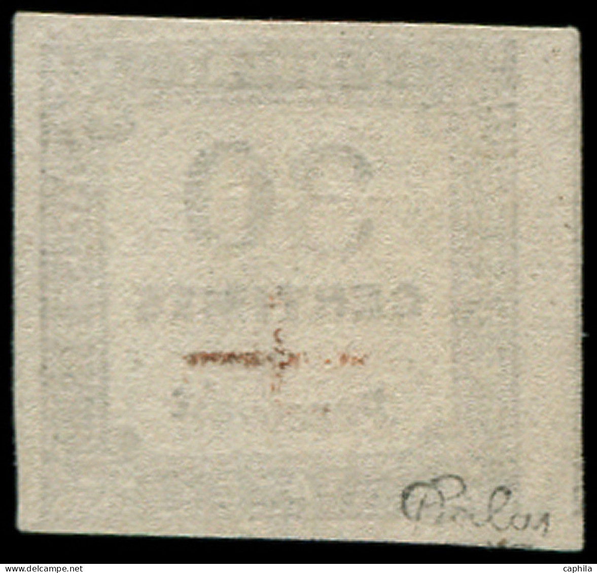 O FRANCE - Taxe - 6, Signé Calves: 10c. Noir - 1859-1959 Used