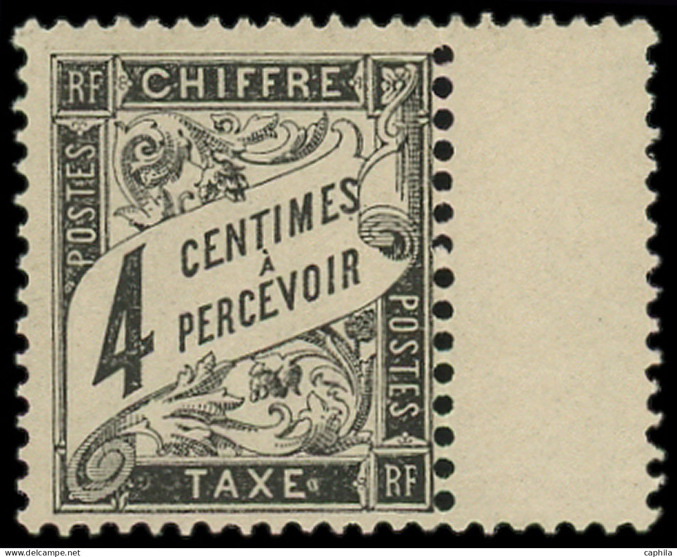 ** FRANCE - Taxe - 13, Bdf, Très Beau: 4c. Noir - 1859-1959.. Ungebraucht
