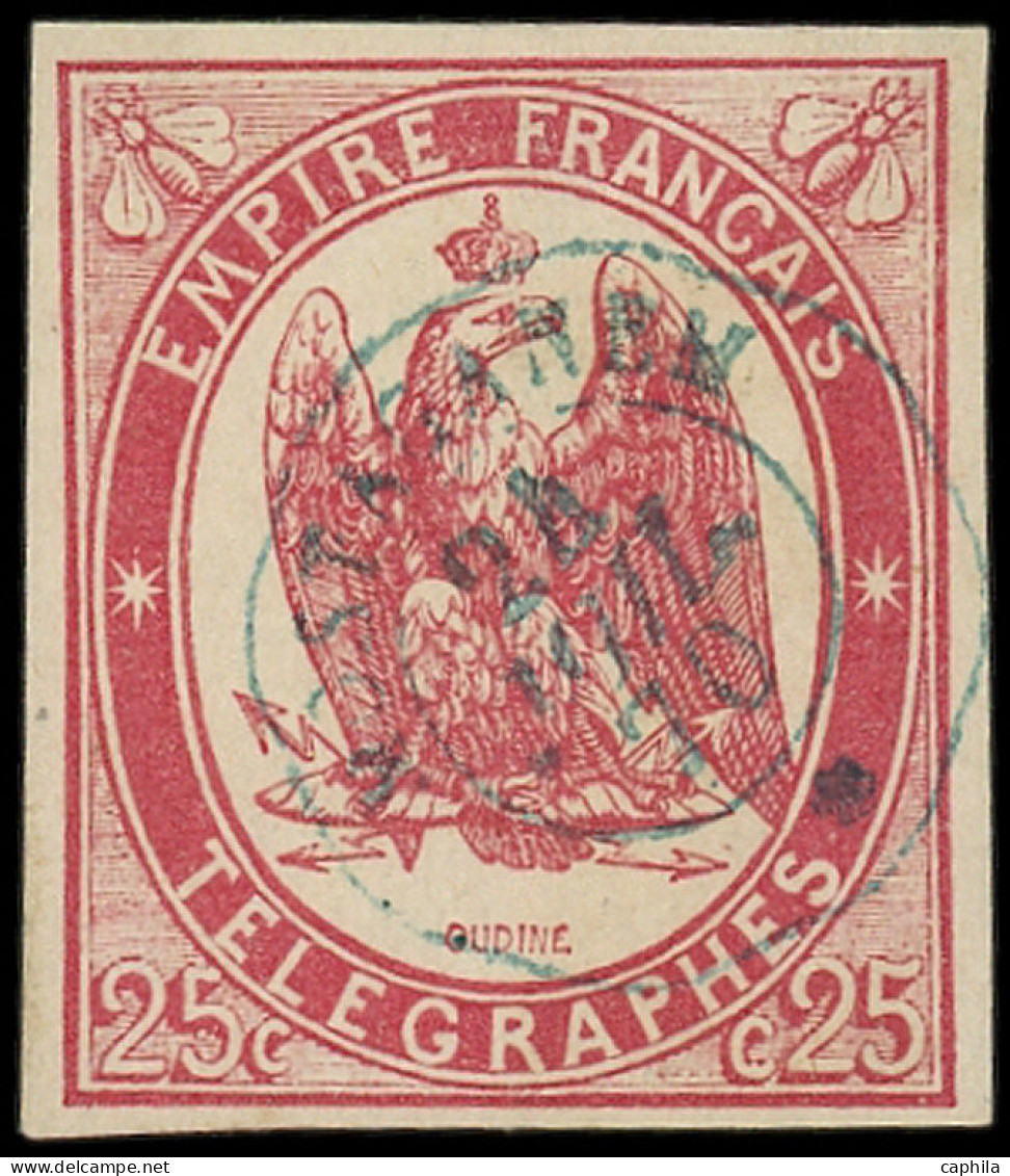 O FRANCE - Télégraphe - 1, Belles Marges: 75c. Rouge-carmin - Telegraph And Telephone