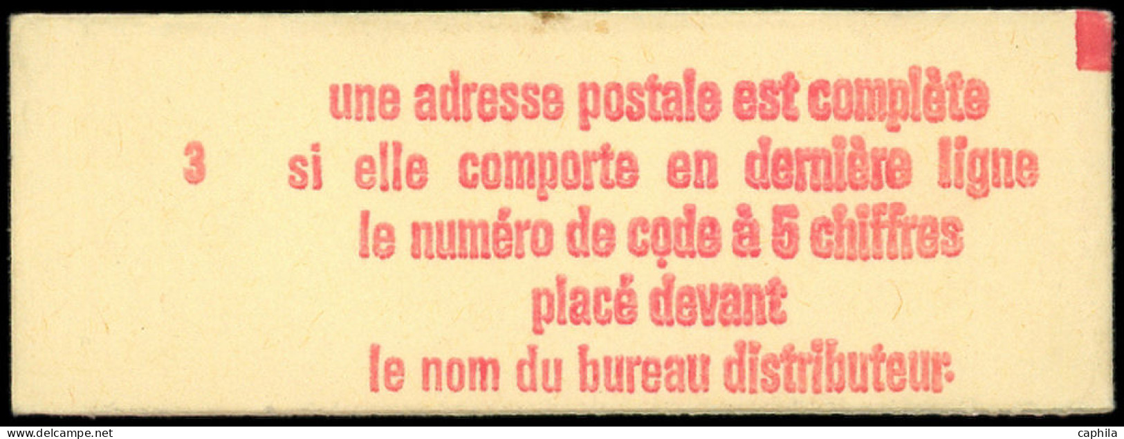 ** FRANCE - Vignettes - PA 26j, Carnet Ouvert De 10 Pubs Code Postal, Faciale 10f. Rouge: Palissy Violet - Other