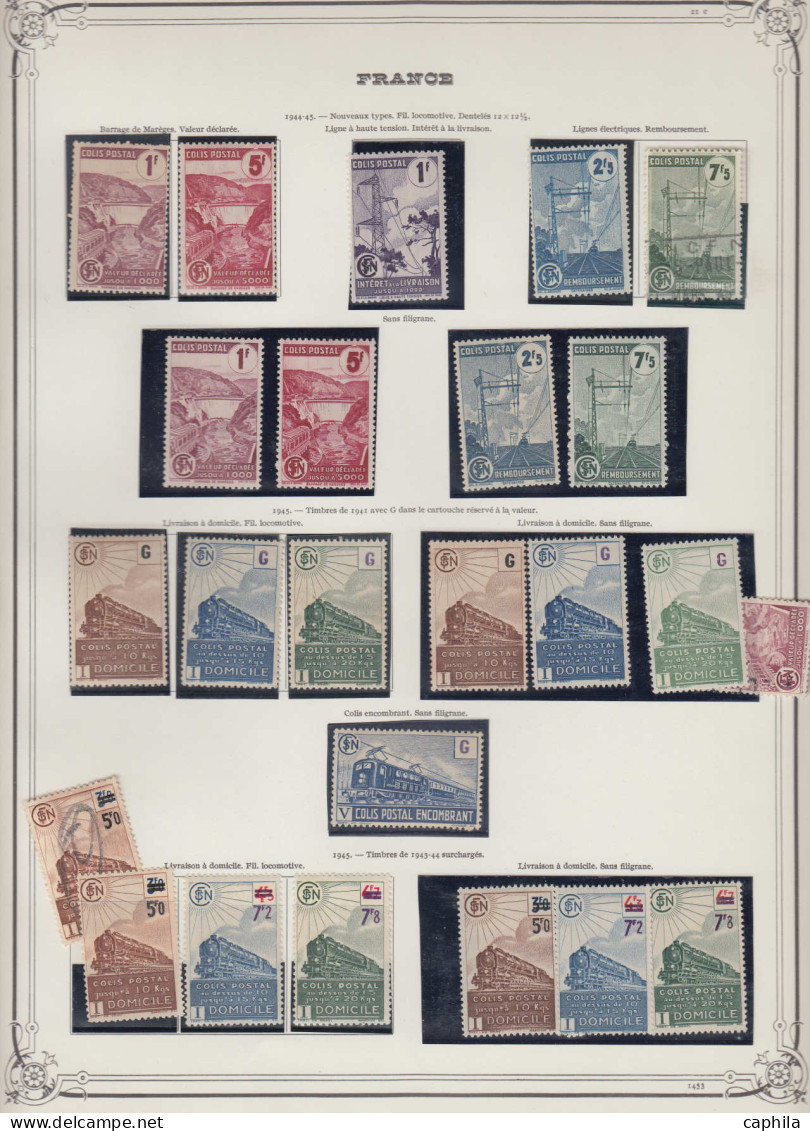 LOT FRANCE - Lots & Collections - Collection de France poste 1945/1965, quasi complet, neufs (**/*) + poste aérienne et 