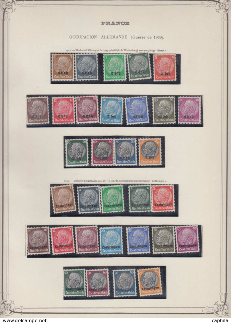 LOT FRANCE - Lots & Collections - Collection de France poste 1945/1965, quasi complet, neufs (**/*) + poste aérienne et 