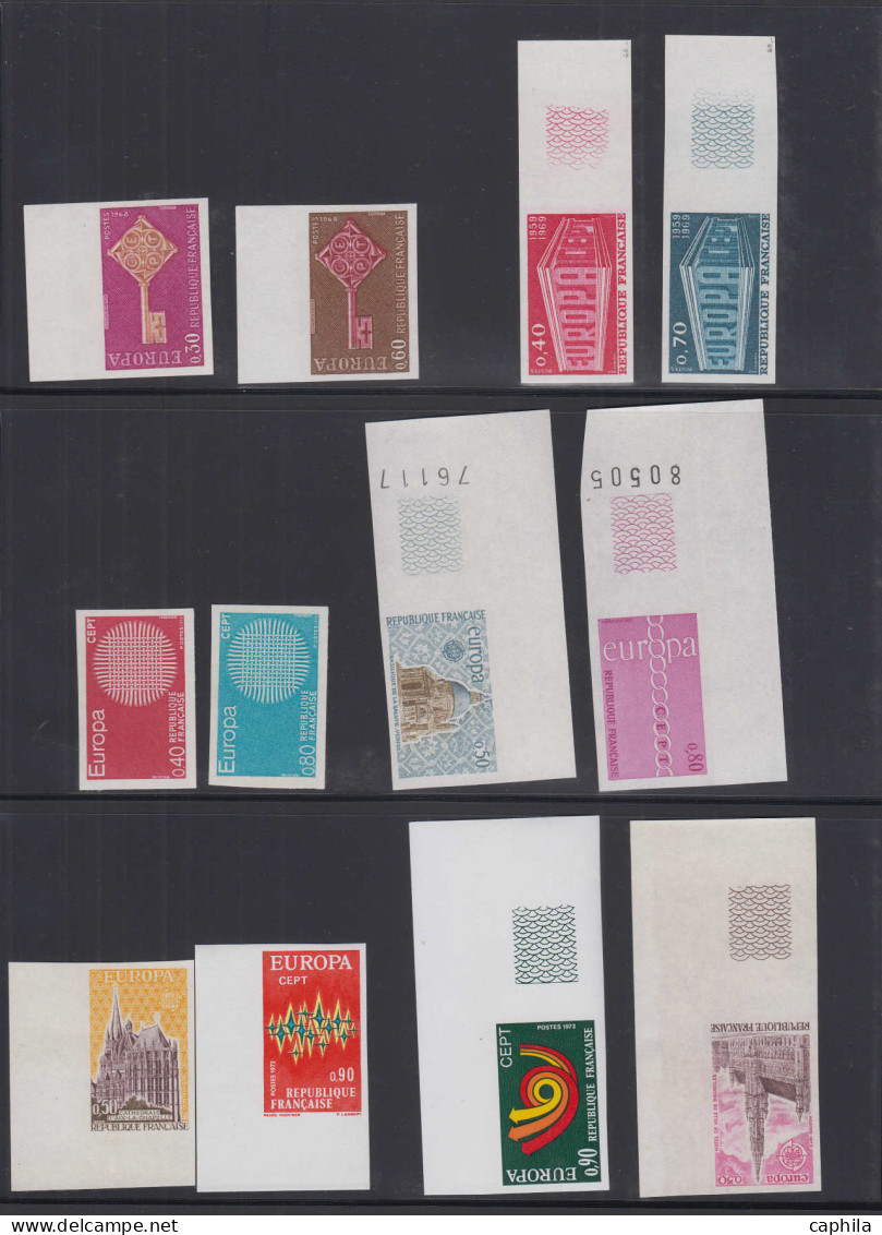** FRANCE - Lots & Collections - 1956, Collection Complète Europa France 1956/1996 En Non Dentelée - Collezioni